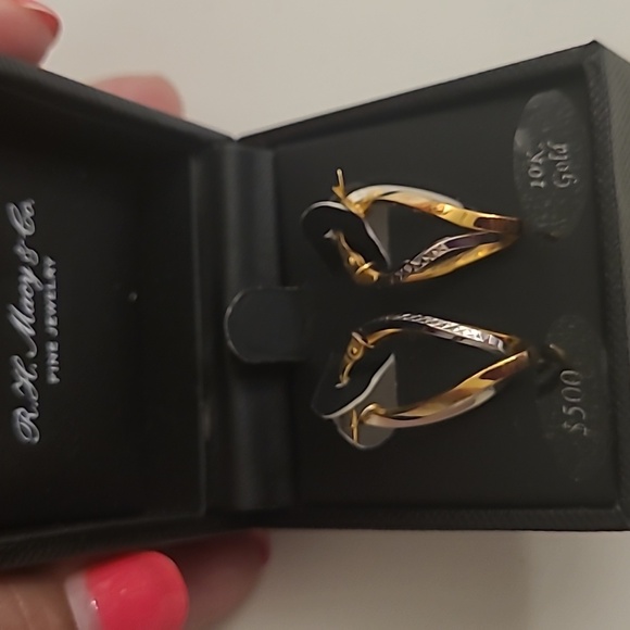 Gold earrings - Picture 3 of 4